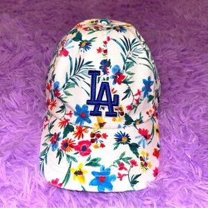LA Dodgers Women's 47 Brand Adjustable Clean Up Hat Floral